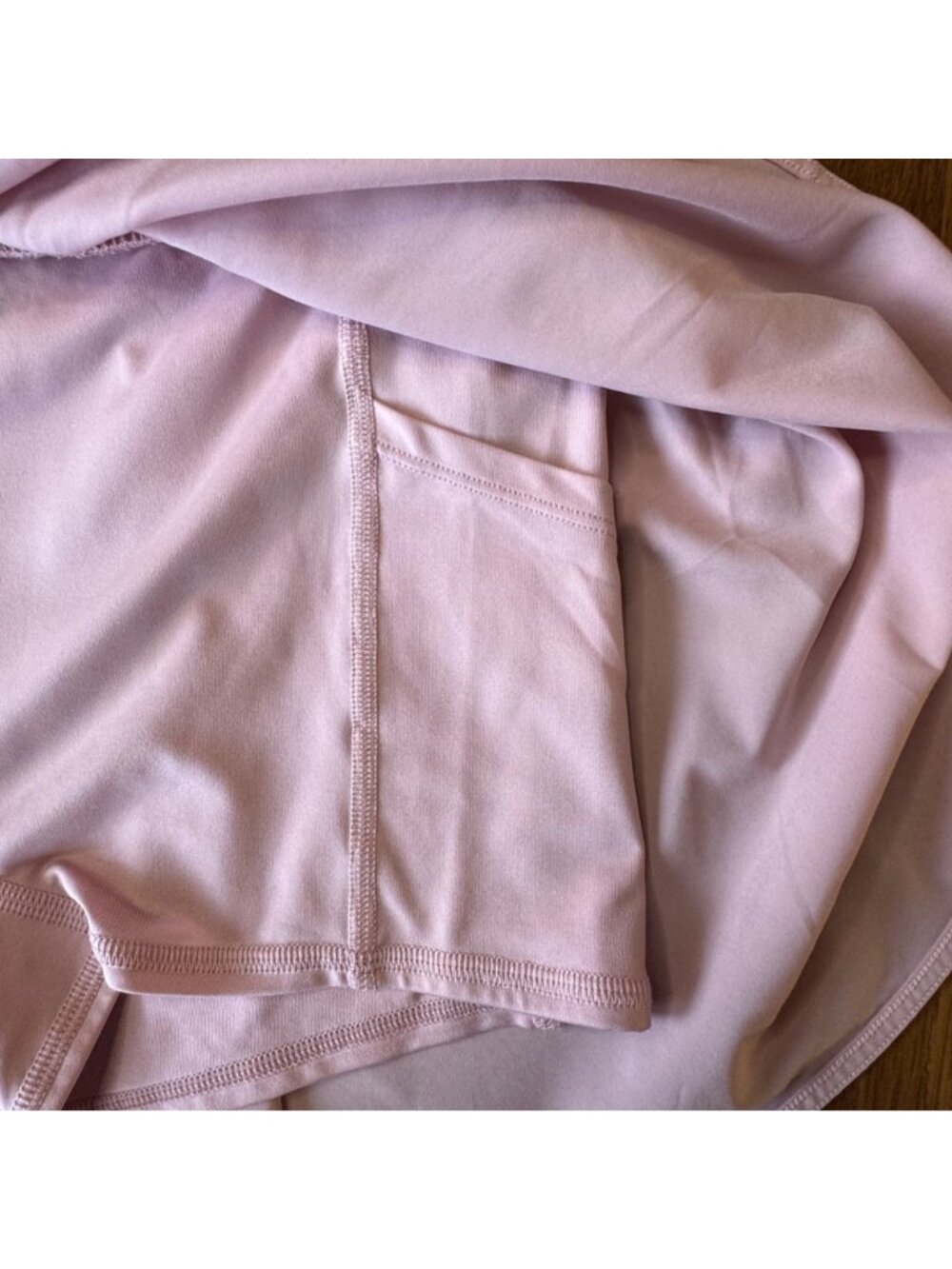 ALO YOGA Freestyle Skirt Ballet Pink Womens XS Skort Built-In Pocket Shorts - Picture 4 of 7